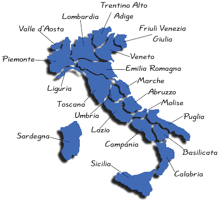 Mappa dell'Italia